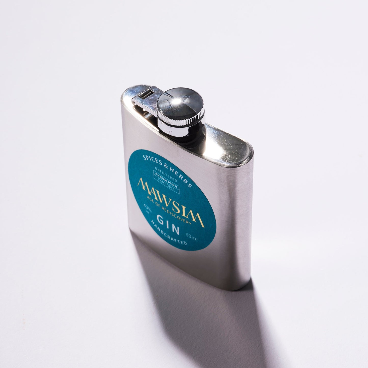 MAWSIM GIN SPICES & HERBS HIP FLASK 90ml