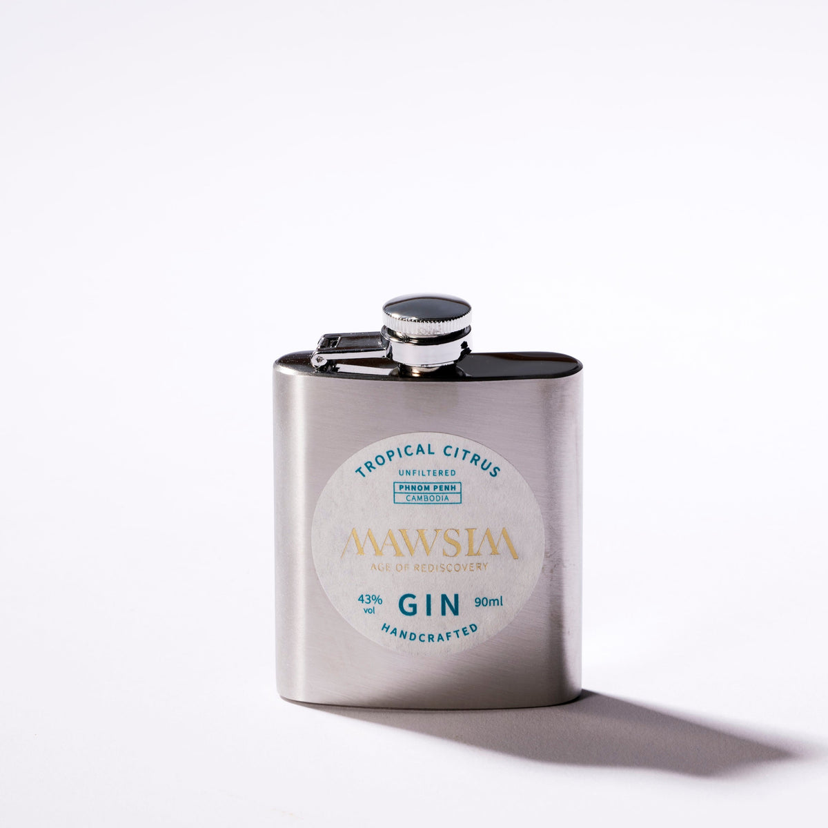 MAWSIM GIN TROPICAL CITRUS HIP FLASK 90ml | MAWSIM CRAFTED