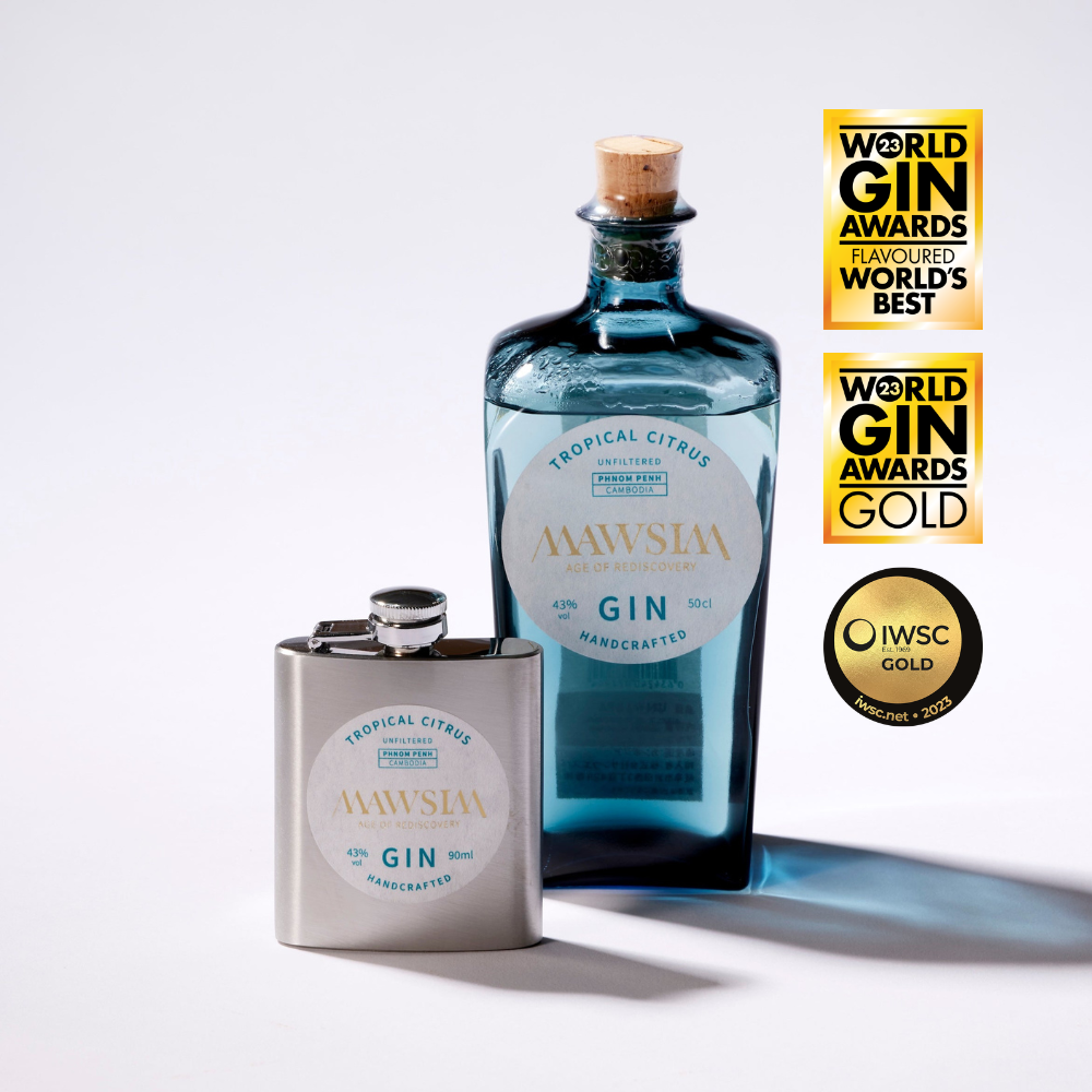 GIN|Tropical Citrus Hip Flask 90ml | MAWSIM CRAFTED GIN & PEPPER GIN|Tropical Citrus Hip Flask 90ml | MAWSIM CRAFTED GIN & PEPPER
